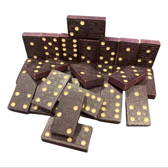 Vintage wooden Dominos - Picture 2 of 6